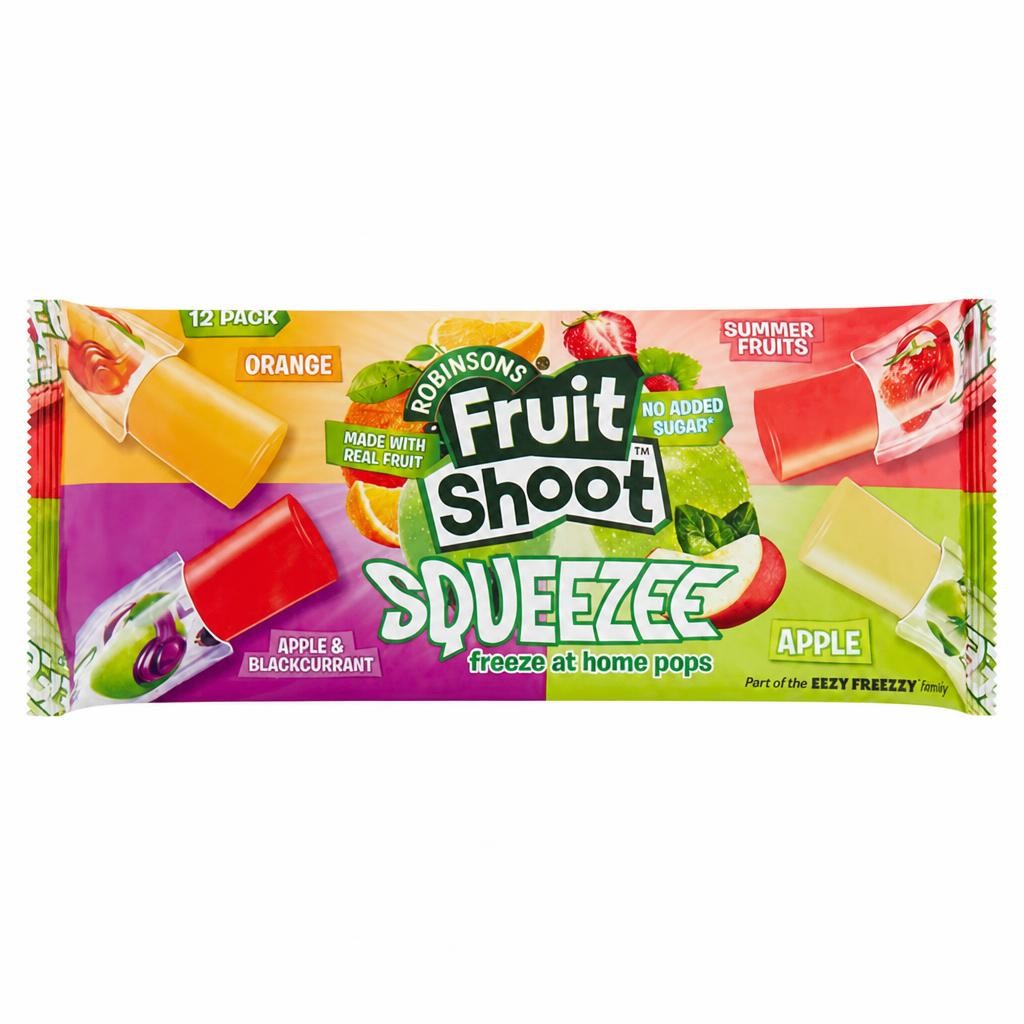 Robinsons 12 x 45ml Fruit Shoot Squeezee Freeze at Home Pops