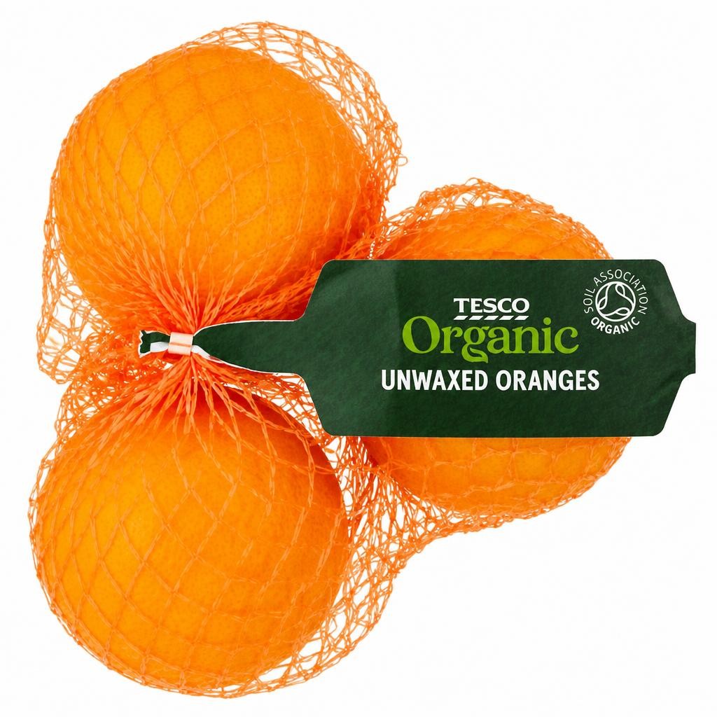 Tesco Organic Unwaxed Oranges