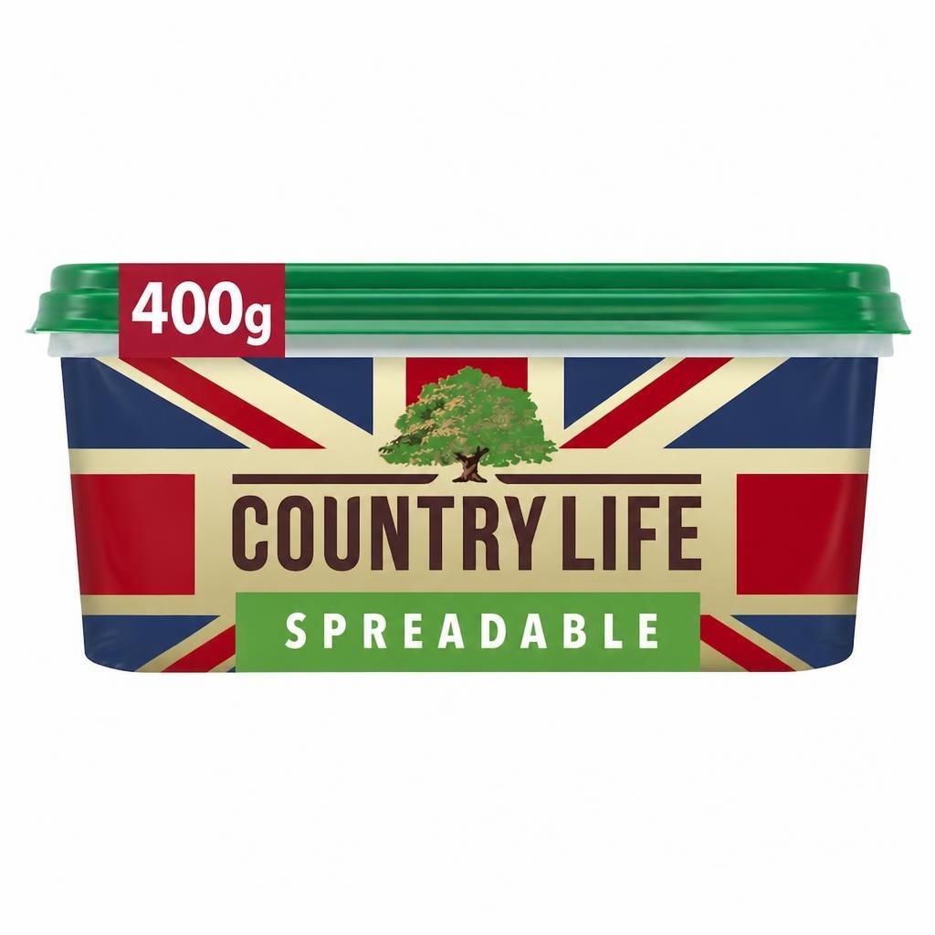 Country Life Spreadable butter blended with British rapeseed oil 400g