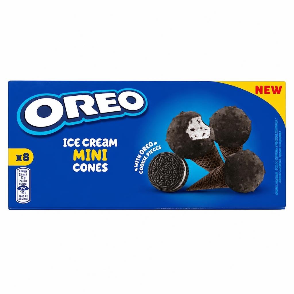 Oreo Mini Ice Cream Cones 8x25ml