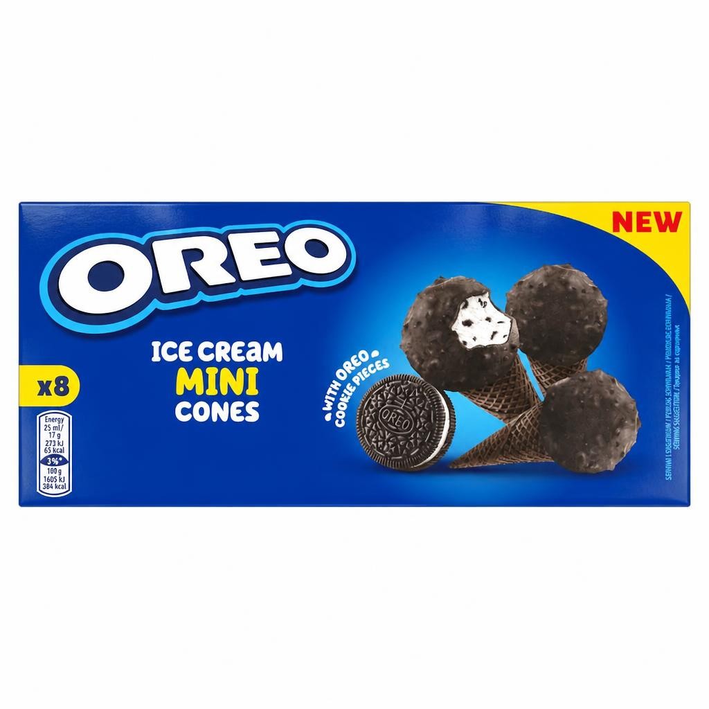 Oreo Mini Ice Cream Cones 8x25ml