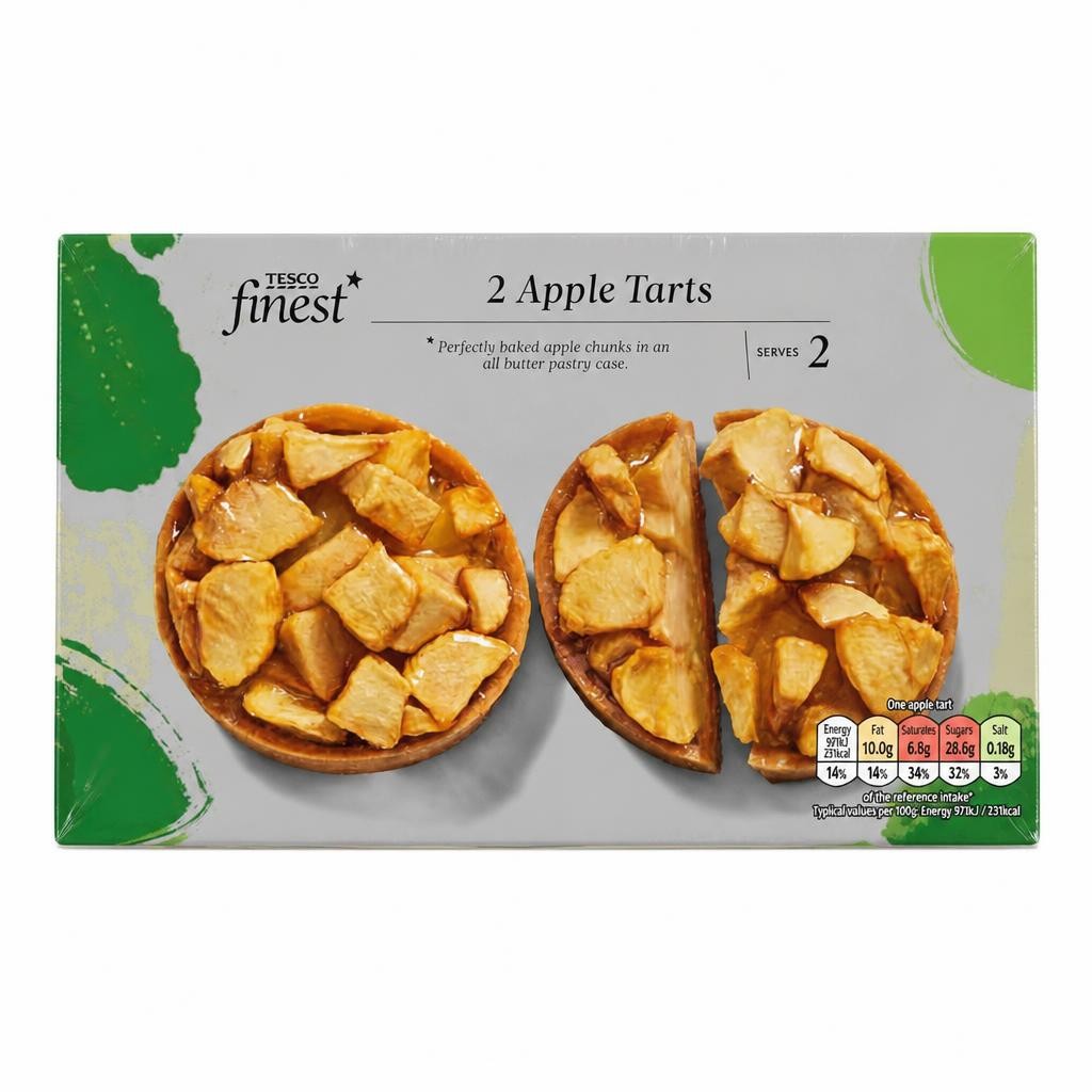Tesco Finest 2 Apple Tarts 240g
