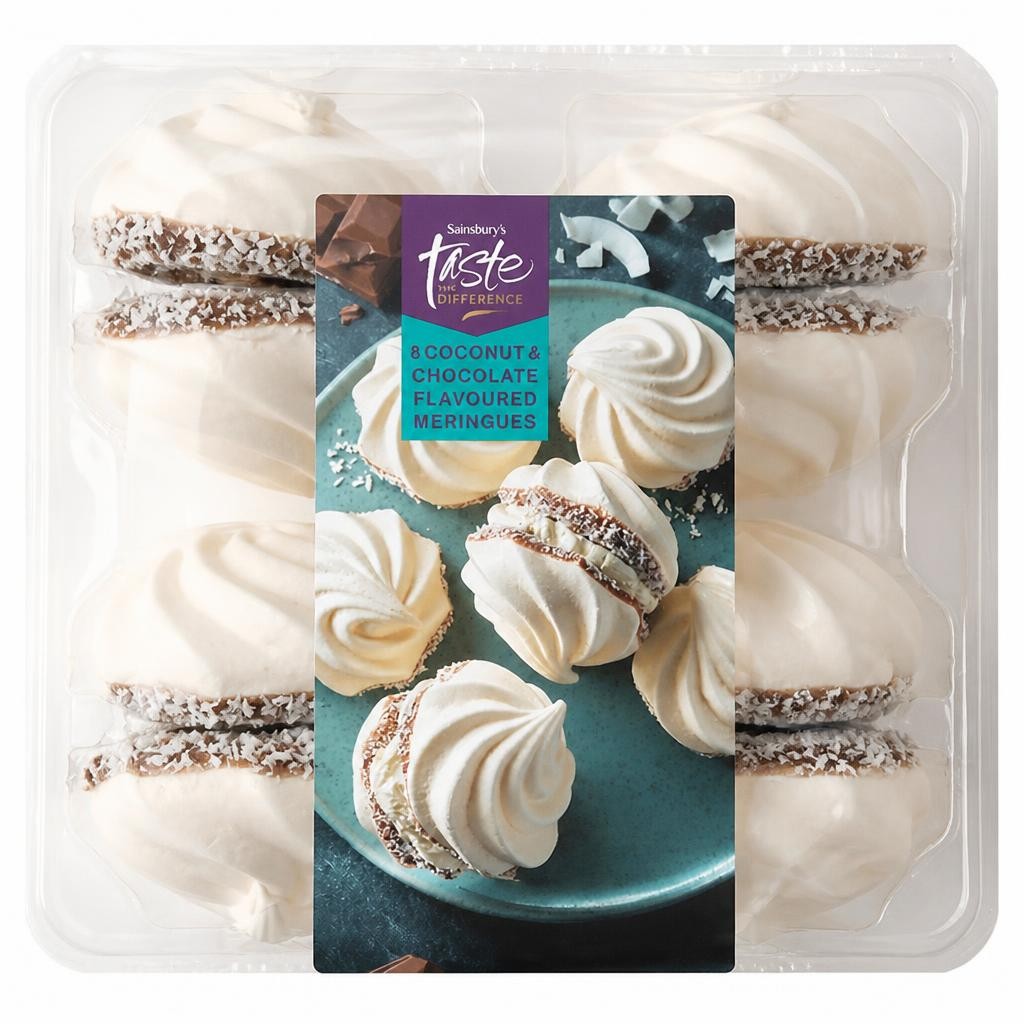 Sainsbury's 8 x Coconut & Chocolate Flavoured Meringues, Taste the Difference