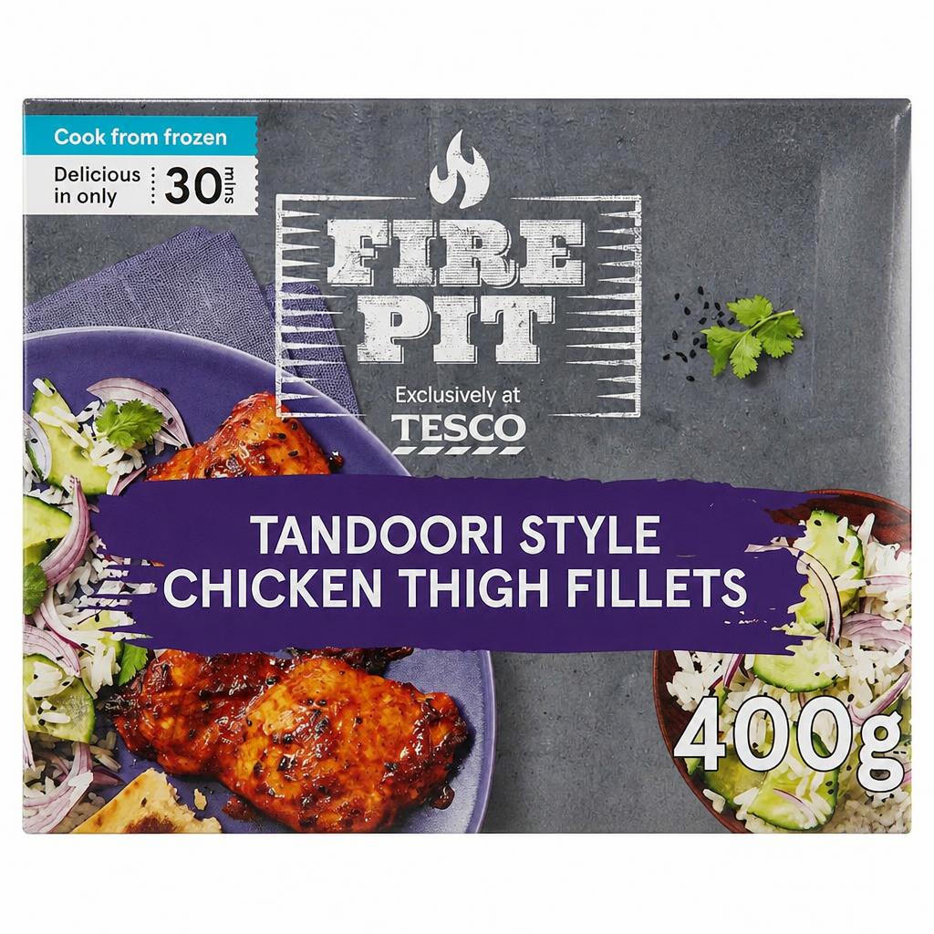 Fire Pit Tesco Tandoori chicken thigh fillets 400g