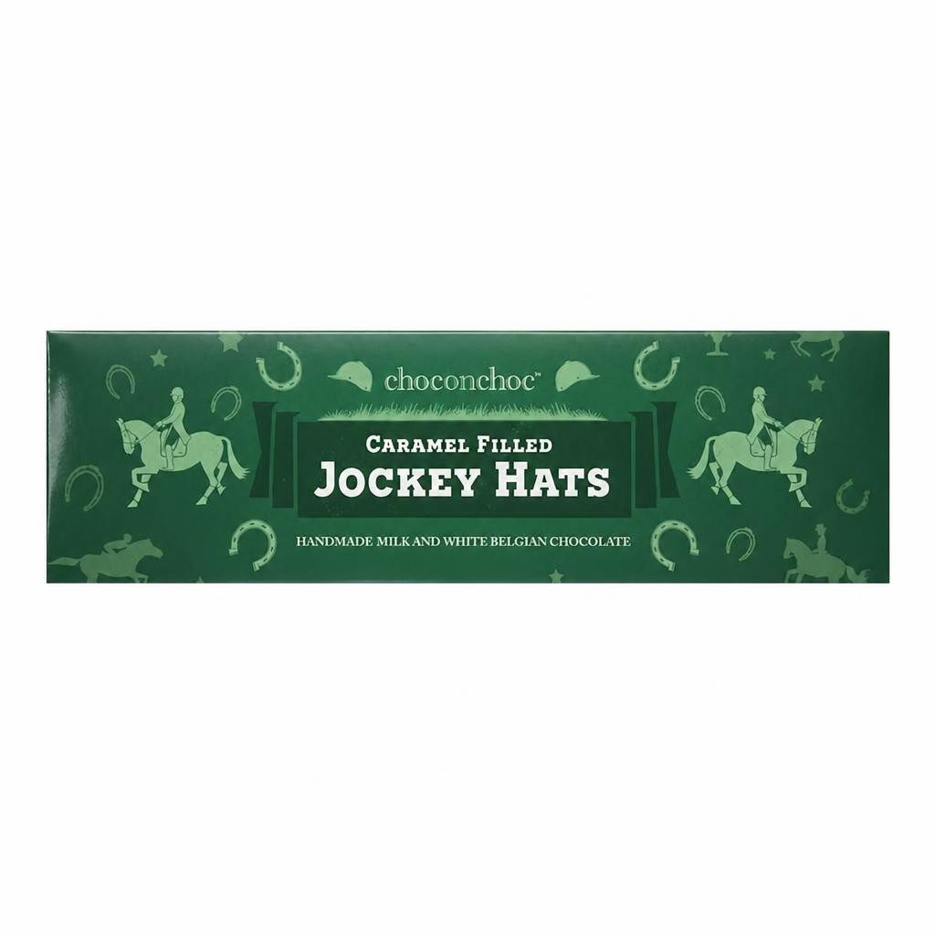 Caramel Filled Chocolate Jockey Hats