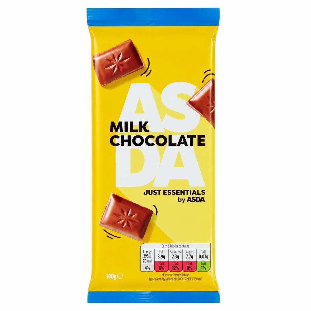 JUST ESSENTIALS by ASDA Just Essentials by   Milk Chocolate 90g