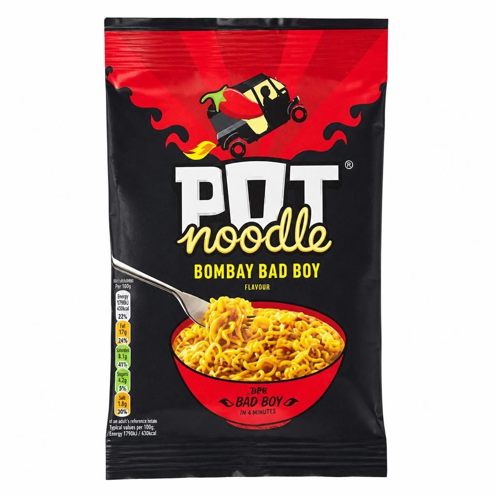 Pot Noodle Bombay Bad Boy Instant Noodles Block 115 g