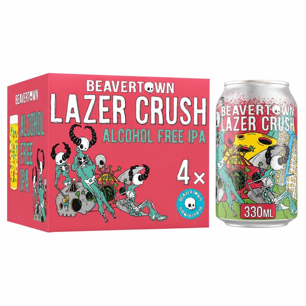 Beavertown Lazer Crush 0.3% Ipa 4 X 330Ml