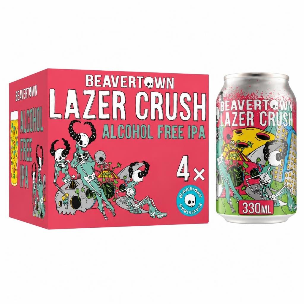 Beavertown Lazer Crush 0.3% Ipa 4 X 330Ml