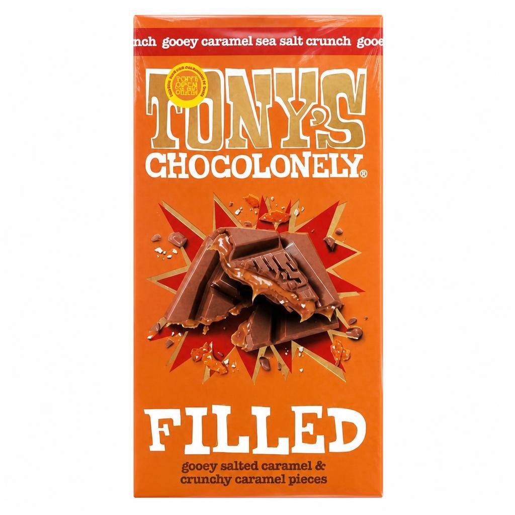 Tony's Chocolonely Filled Gooey Caramel Sea Salt Crunch