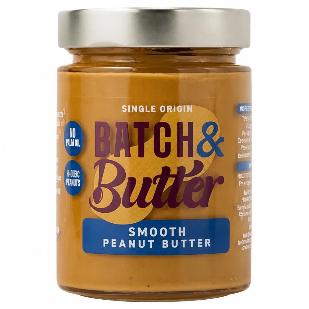 Batch & Butter Smooth Peanut Butter 340g