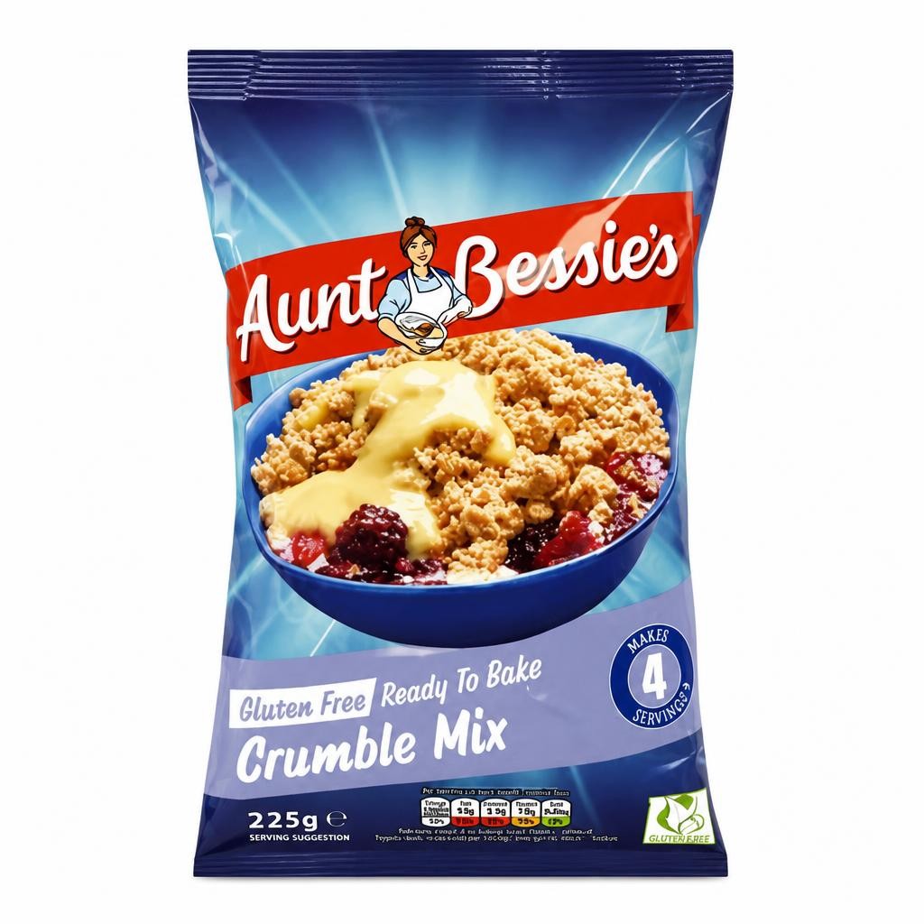 Aunt Bessie's Gluten Free Ready to Bake Crumble Mix 225g
