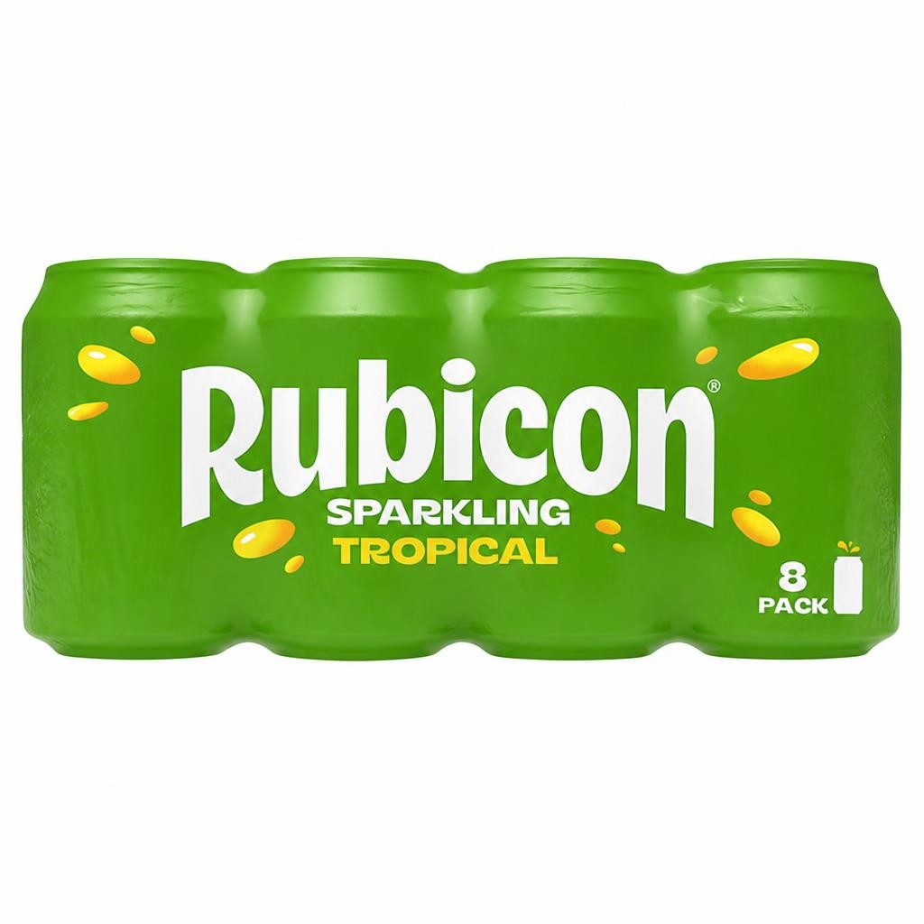 Rubicon 8 x 330ml Sparkling Tropical Cans