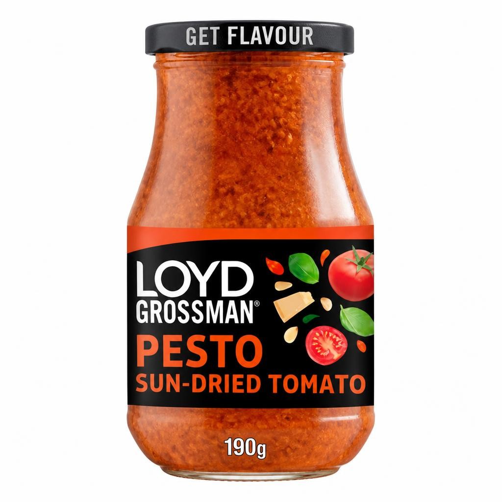 Loyd Grossman Italian Red Sun-Dried Tomato Pesto 190g