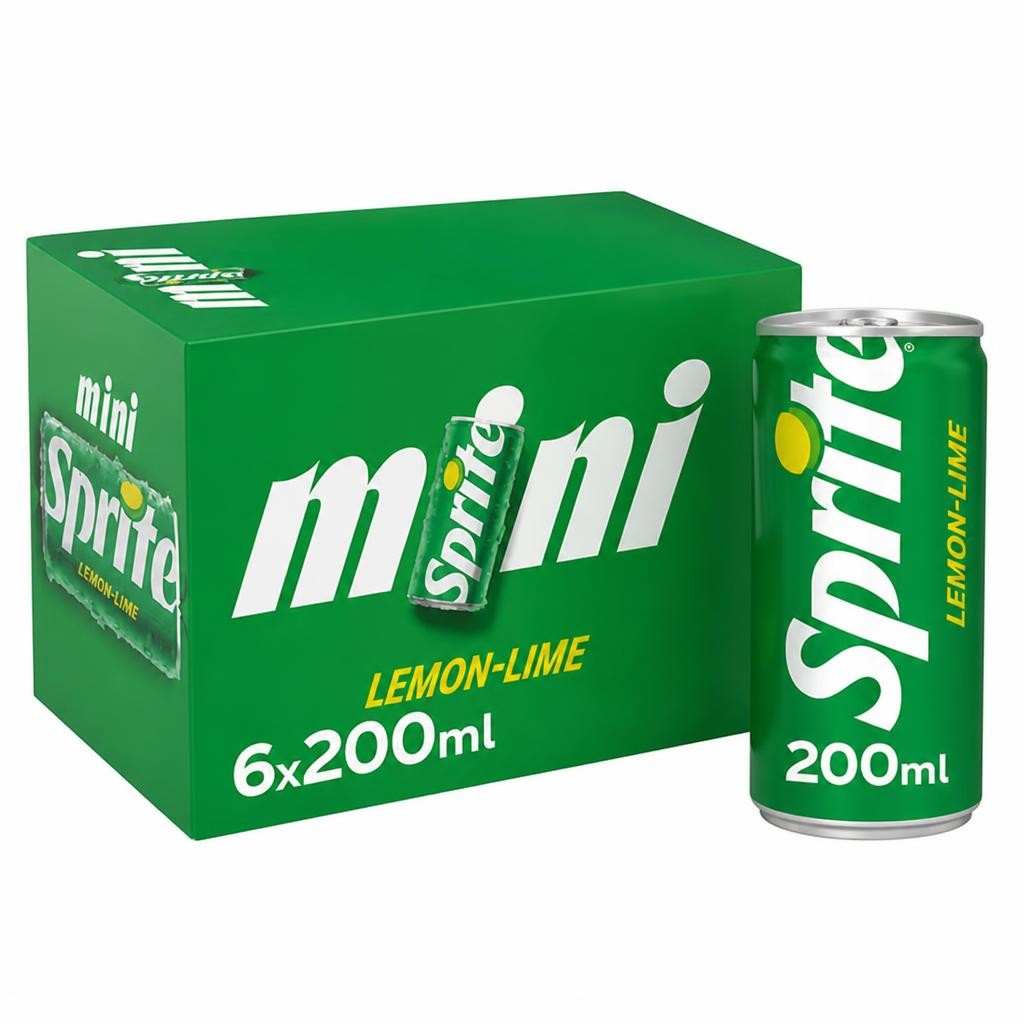 Sprite Lemon Lime 6 x 200ml Cans