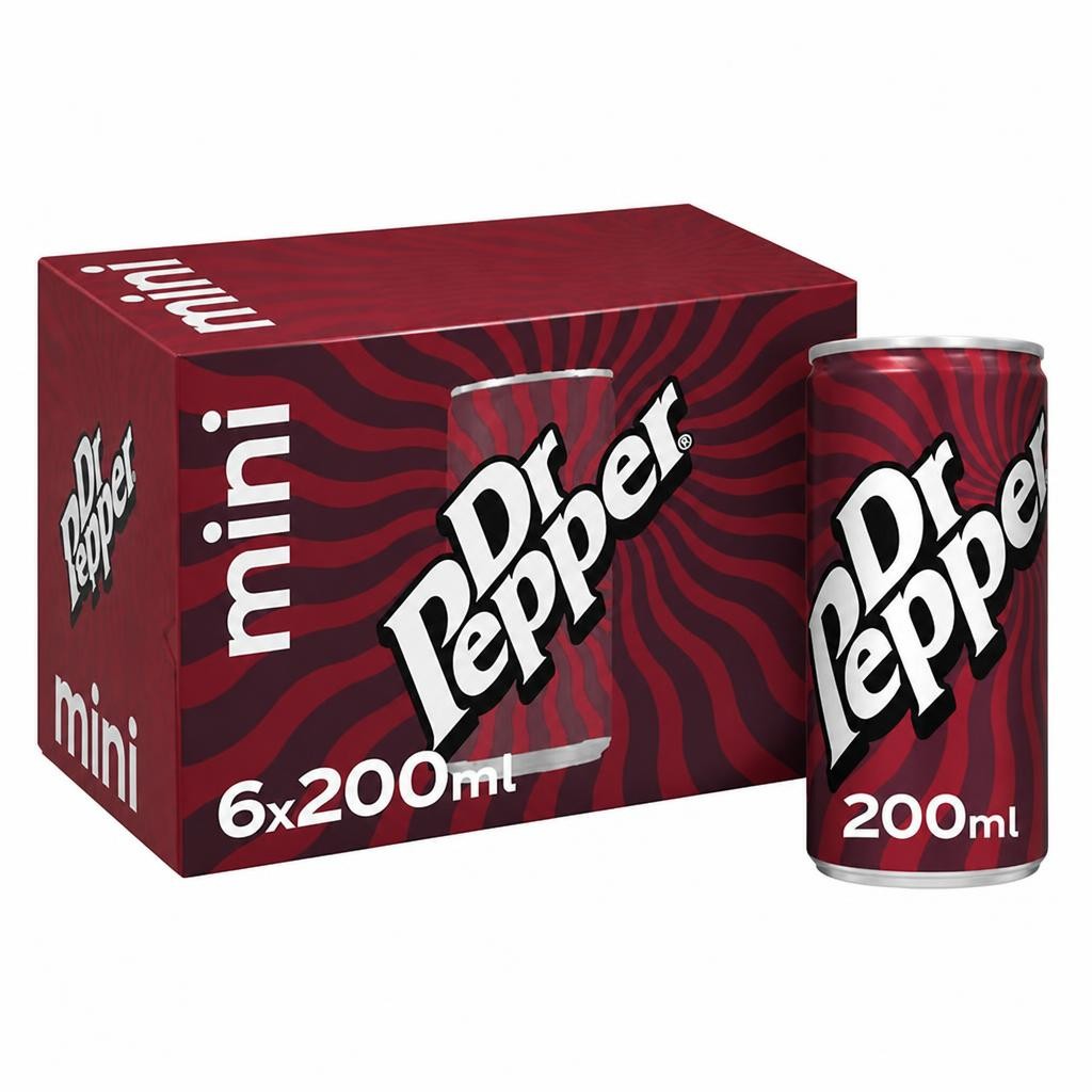Dr Pepper 6 x 200ml Cans