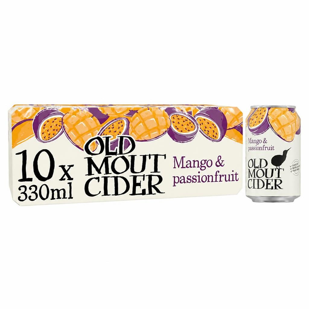 Old Mout Cider 10 x 330ml Mango & Passionfruit Cans