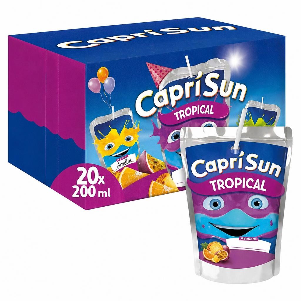Capri Sun Capri-Sun Tropical Party Pack: 20 x 200ml Kids' Juice Drink