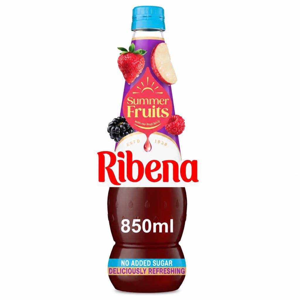 Ribena Summer Fruits Squash No added Sugar  850ml