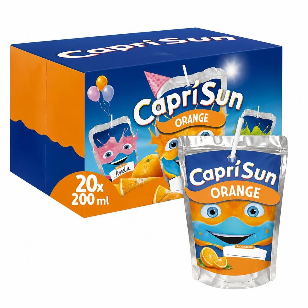 Capri Sun Capri-Sun Orange Party Pack: 20 x 200ml Kids' Juice Drink