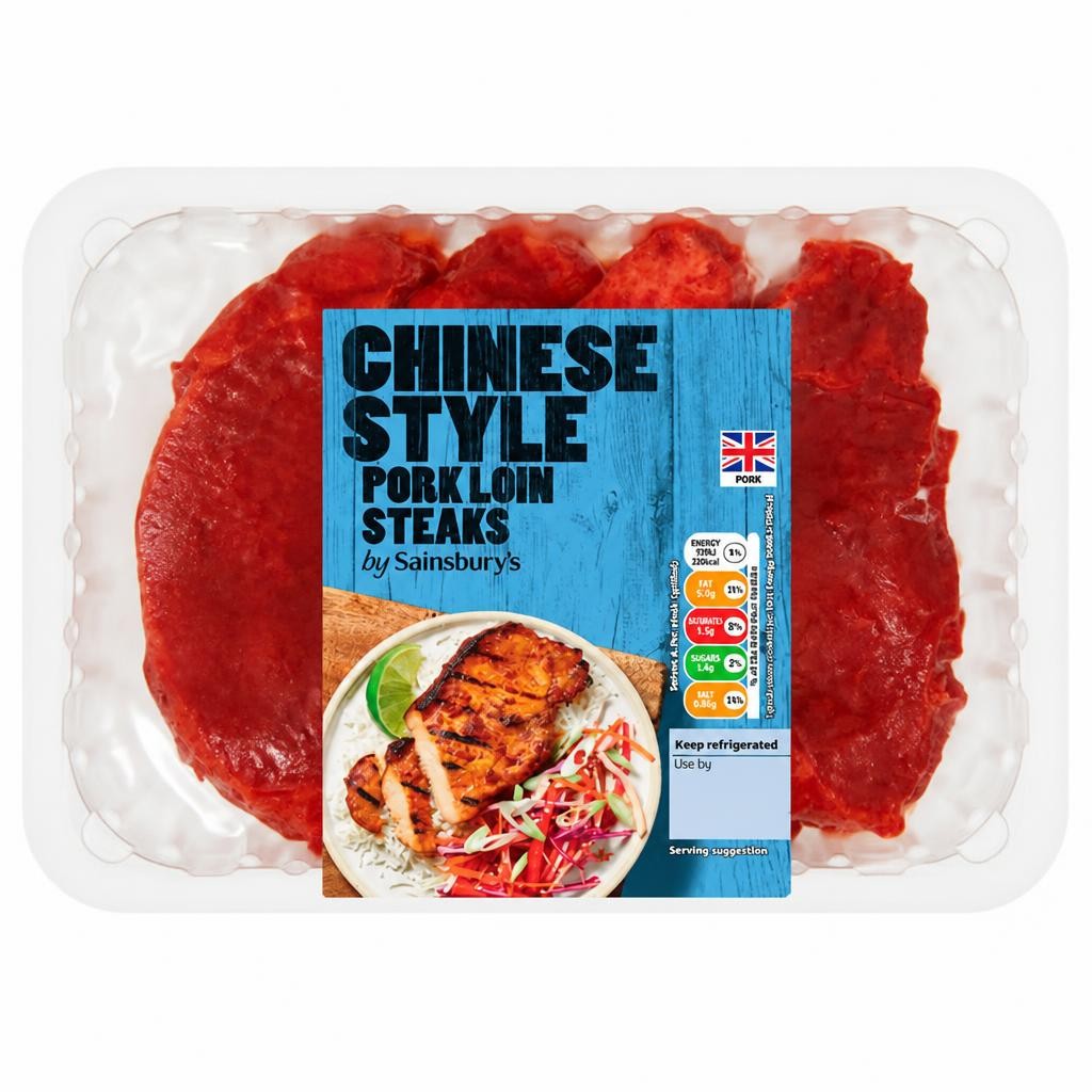 Sainsbury's Chinese Style Pork Loin Steaks 440g
