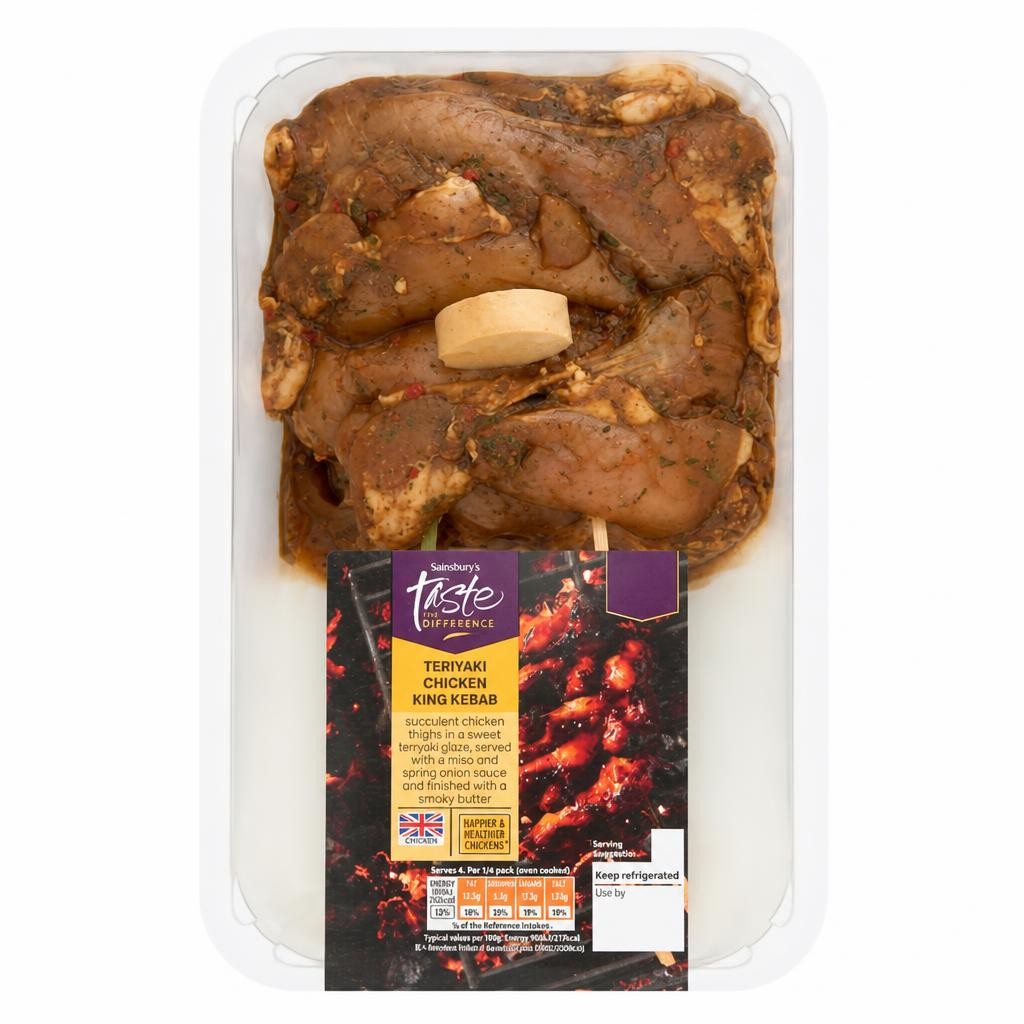 Sainsbury's Taste the Difference Teriyaki Chicken King Kebab 700g