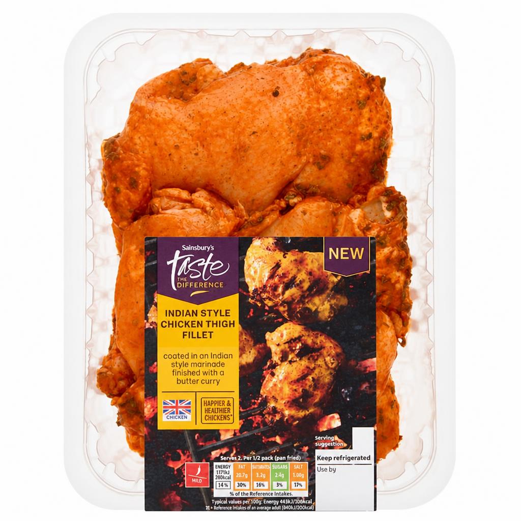 Sainsbury's 400g Indian Style Chicken Thigh Fillet, Taste the Difference
