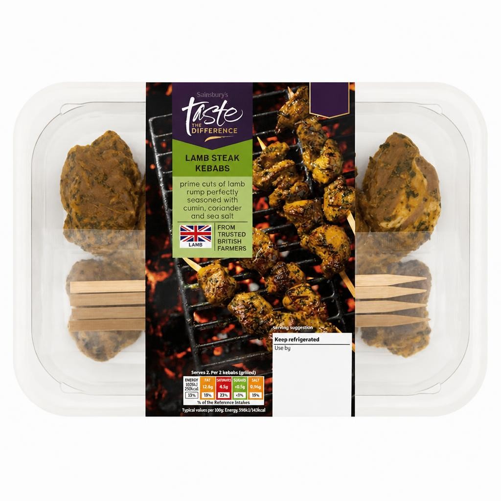 Sainsbury's Lamb Steak Kebab, Taste The Difference 315g
