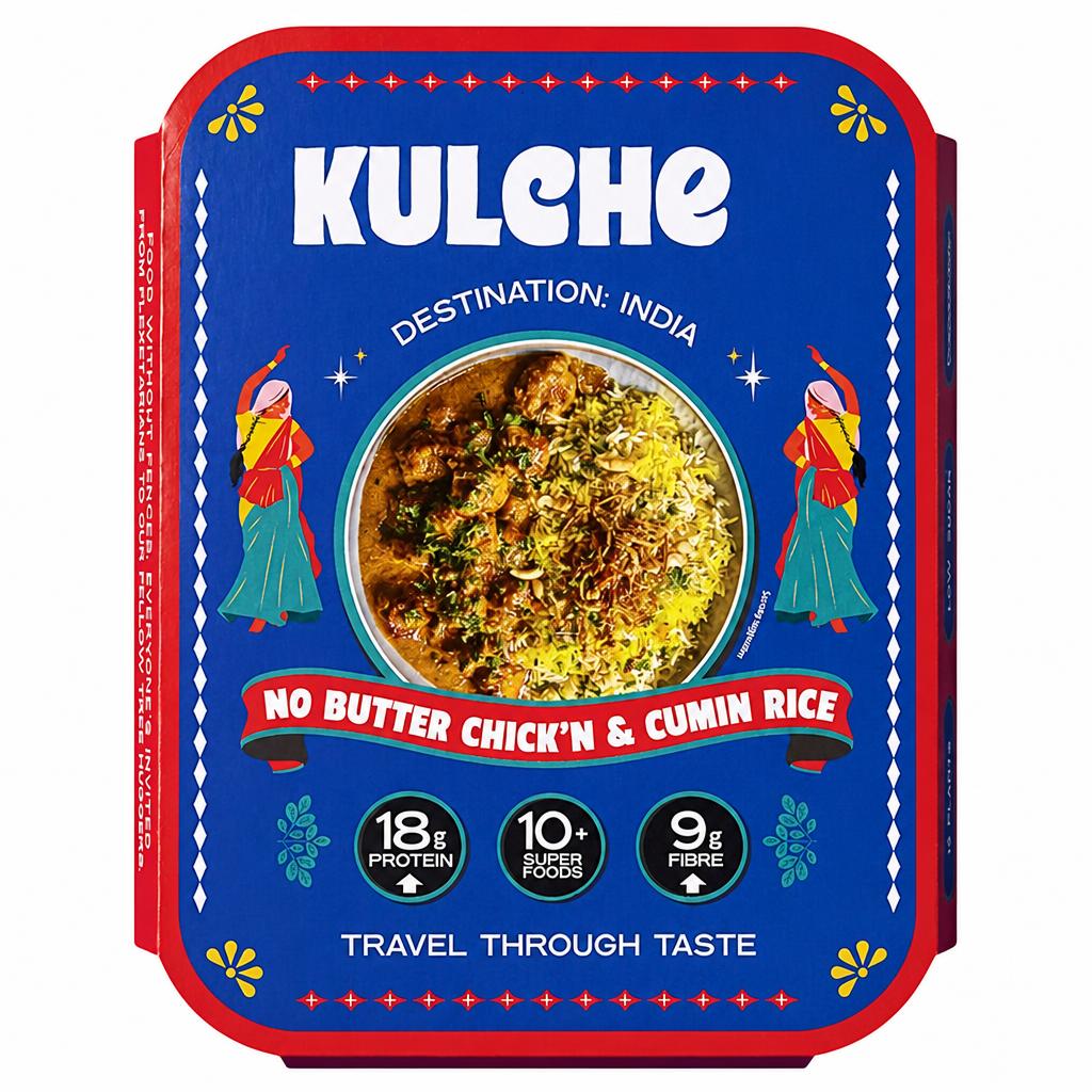 Kulcher Kitchen No-Butter Chick’n with Cumin Rice 360g