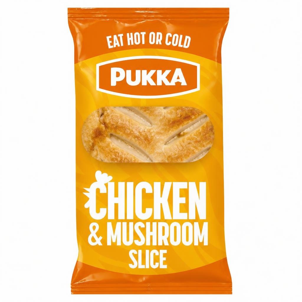 Pukka Chicken & Mushroom Slice 140g