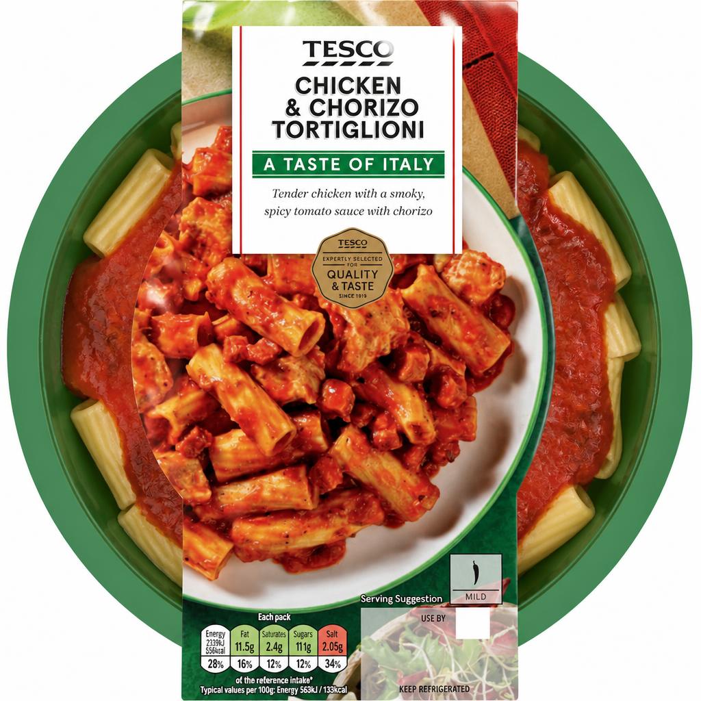 Tesco Smoky Chicken & Chorizo 400g