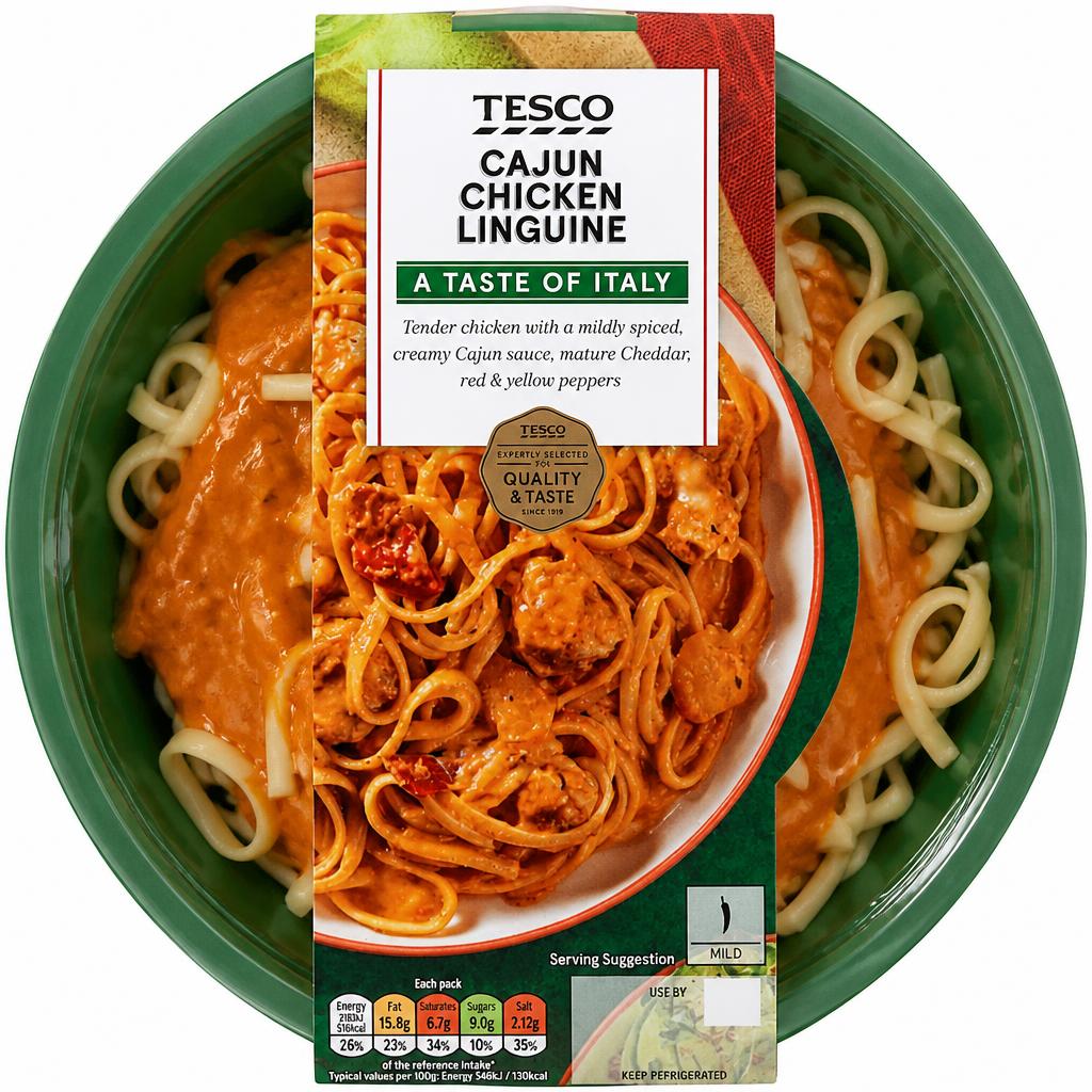 Tesco Cajun Chicken Linguine 400g