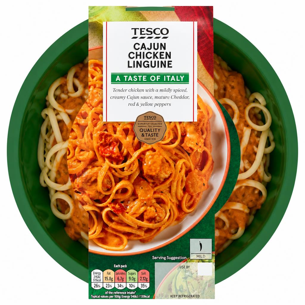 Tesco Cajun Chicken Linguine 400g