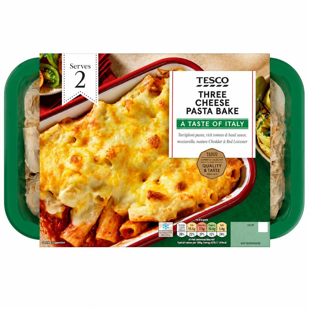 Tesco Three Cheese Pasta Bake 750g