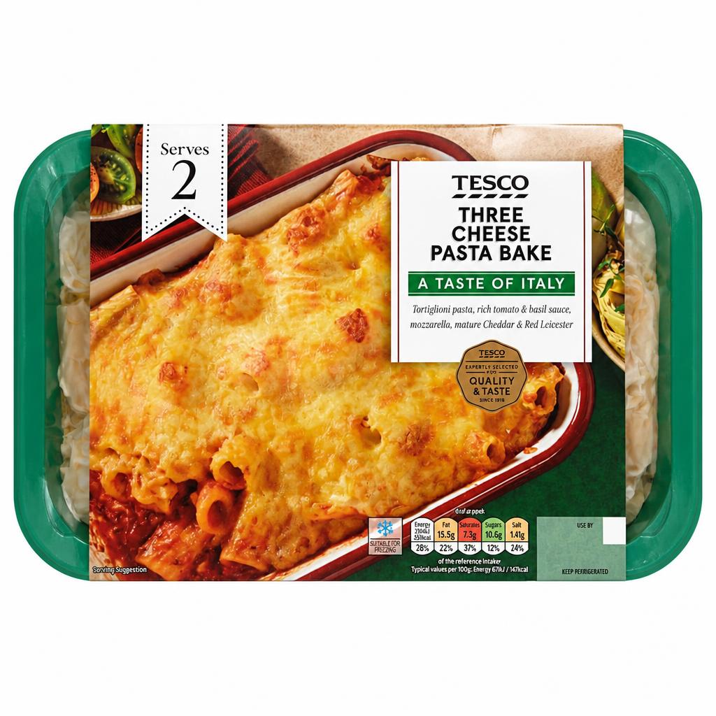 Tesco Three Cheese Pasta Bake 750g