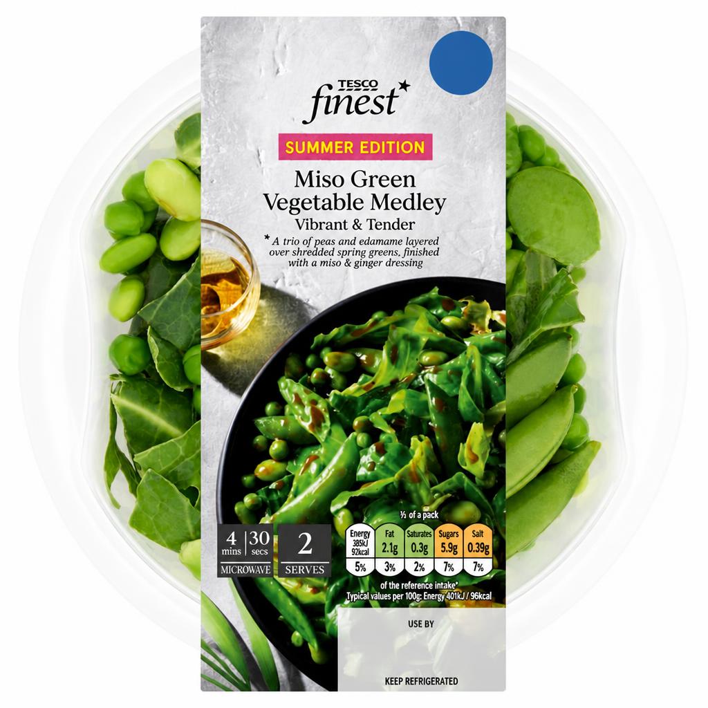 Tesco Finest Miso Green Vegetable Medley 220g