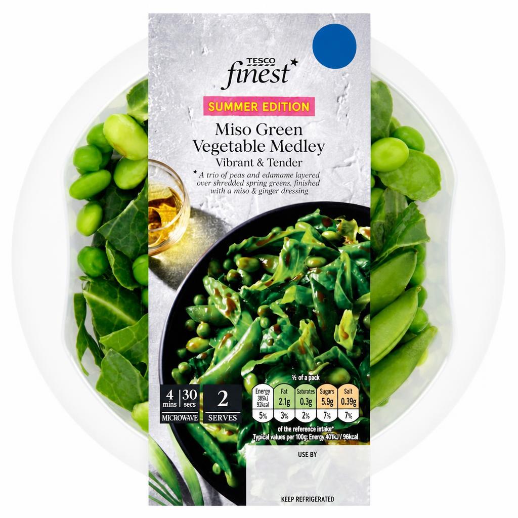 Tesco Finest Miso Green Vegetable Medley 220g