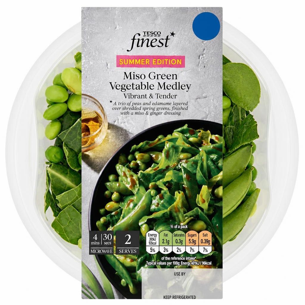 Tesco Finest Miso Green Vegetable Medley 220g