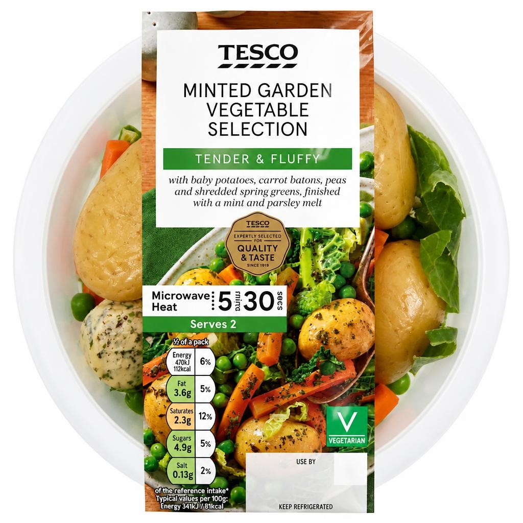 Tesco Minted Garden Vegetable Selection 300g