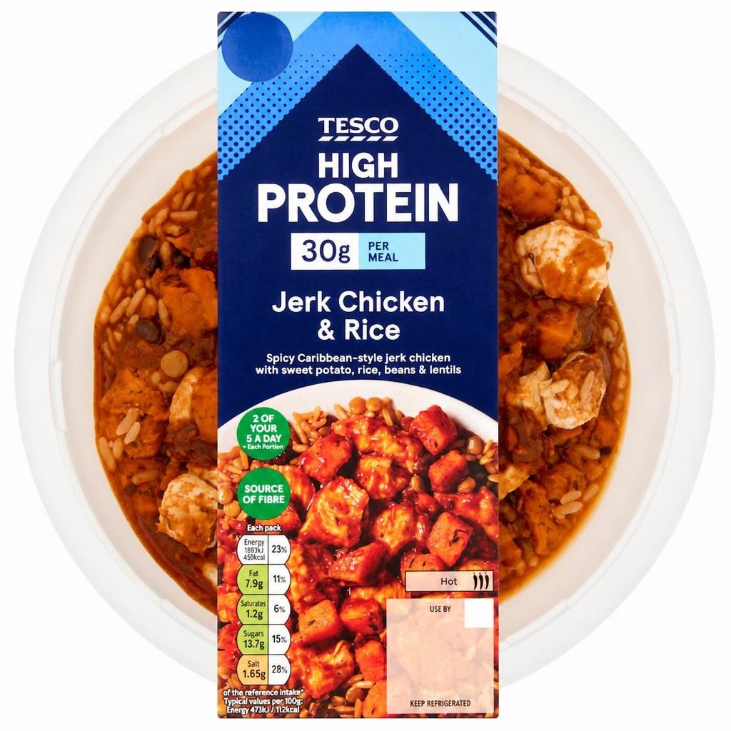 Tesco High Protein Jerk Chicken & Rice 400g