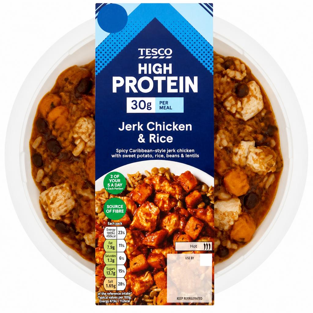 Tesco High Protein Jerk Chicken & Rice 400g