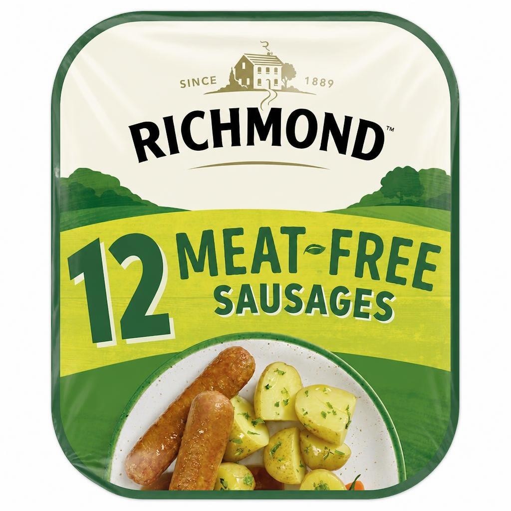 RICHMOND 12 MEAT FREE SAUSAGES 456G