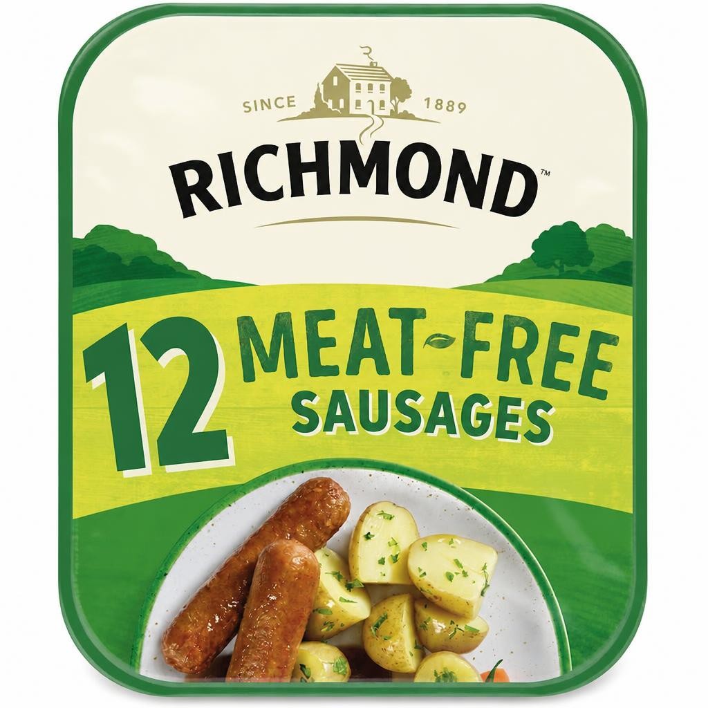 RICHMOND 12 MEAT FREE SAUSAGES 456G