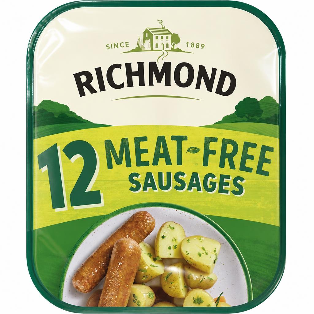 RICHMOND 12 MEAT FREE SAUSAGES 456G