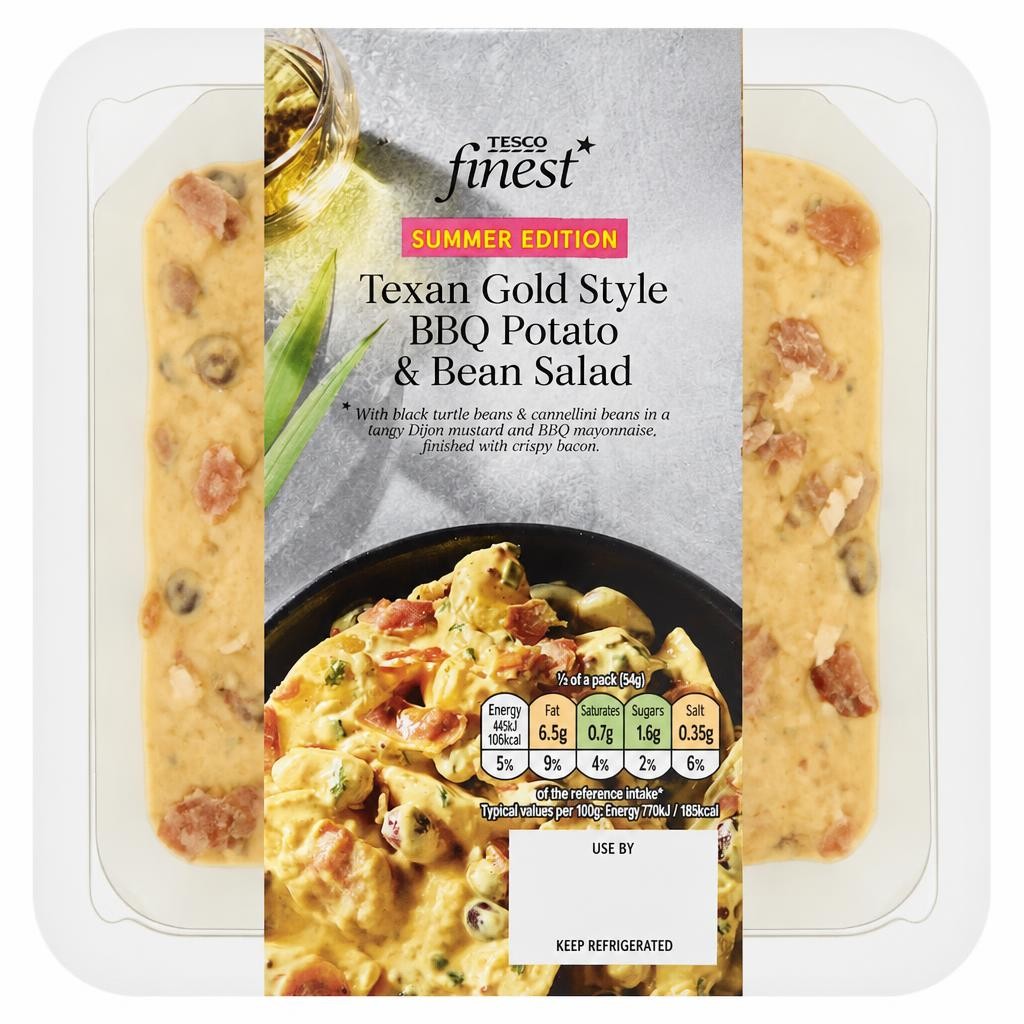 Tesco Finest Texan Gold style BBQ Potato & Bean Salad 270g