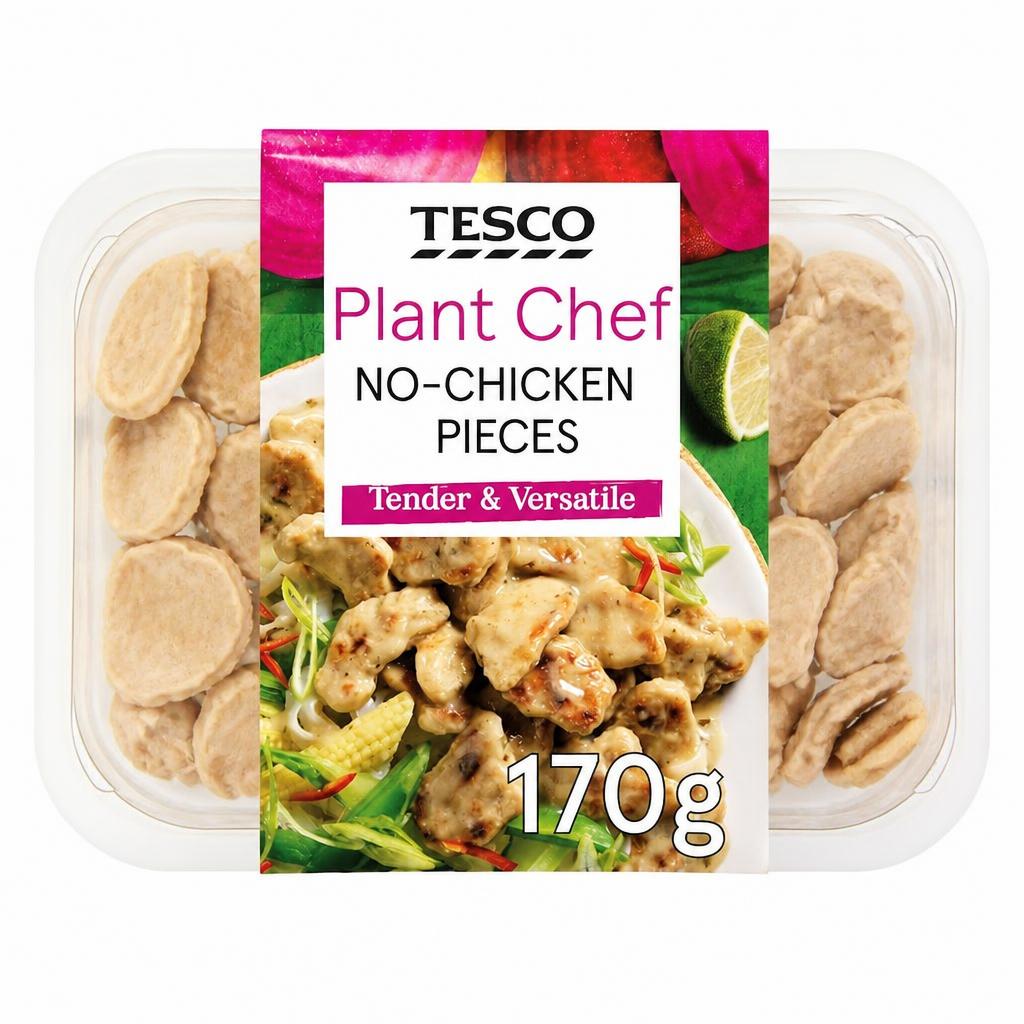 Tesco Plant Chef No-Chicken Pieces 170g