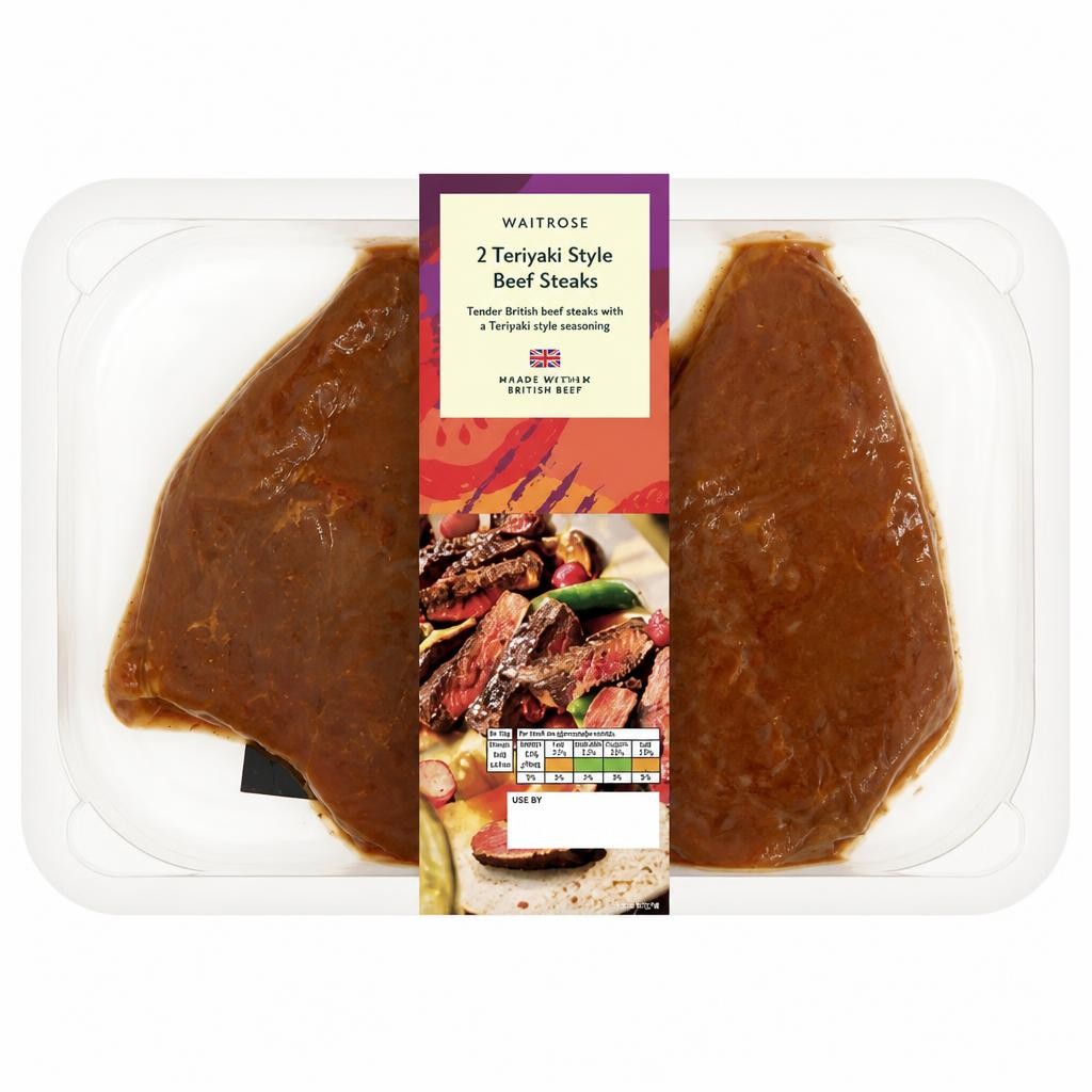 Waitrose BBQ Teriyaki Style Beef Steaks
