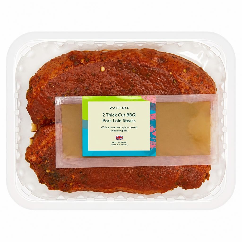 Waitrose BBQ 2 Thick Cut Pork Loin Steaks