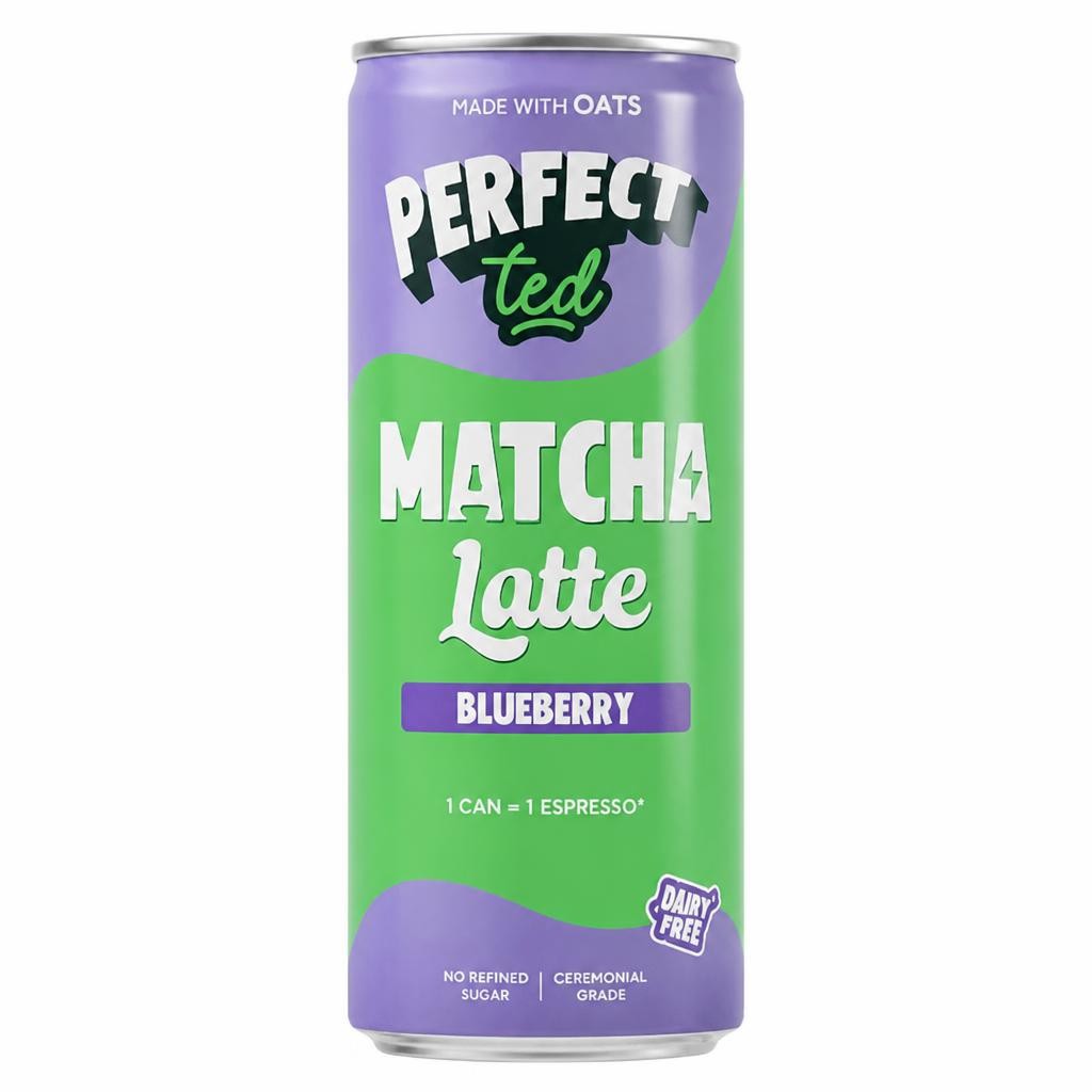 Perfect Ted Matcha Latte Blueberry