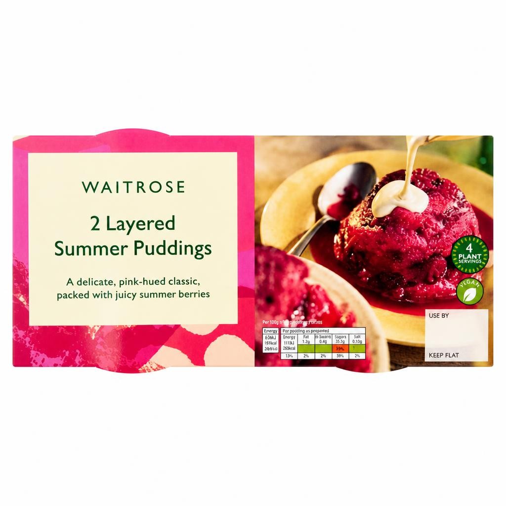 Waitrose 2 Layered Summer Puddings